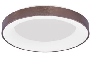 Hnědé stropní LED světlo Nova Luce Rando Thin 60 cm